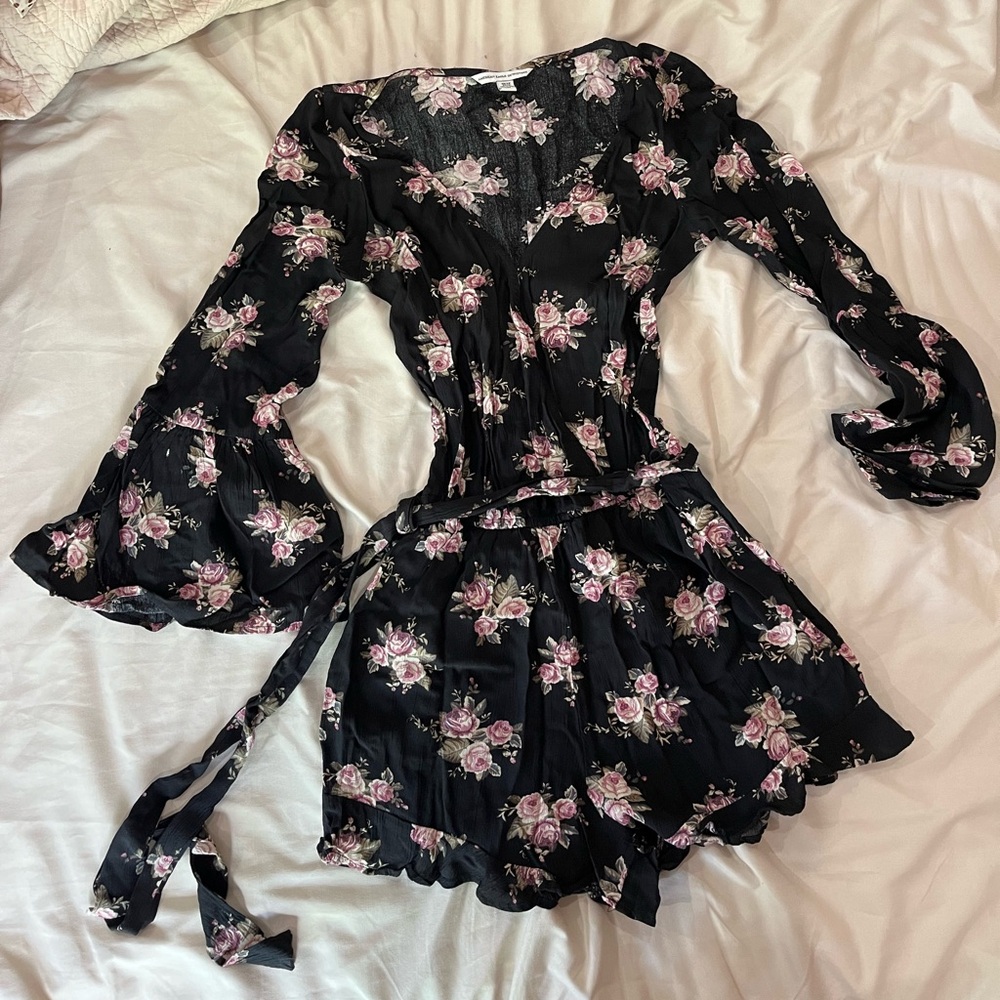 Floral Long Sleeve Romper